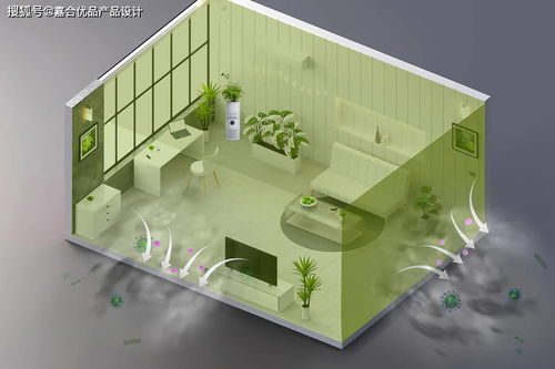 結合了美國航天局的靈感和花盆家居裝飾的凈化器產品設計